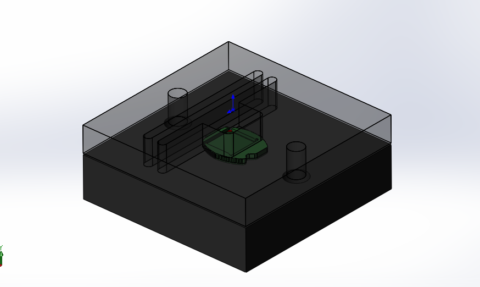 Fixturing Example employing true DFM (Design for Manufacturability)